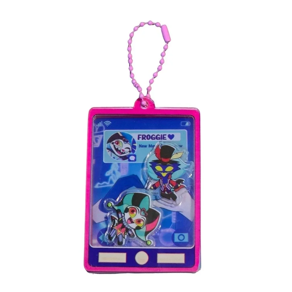 Fizzarolli and Asmodeus Shaker Charm Keychain Helluva Boss Fizz & Oz Cell Phone